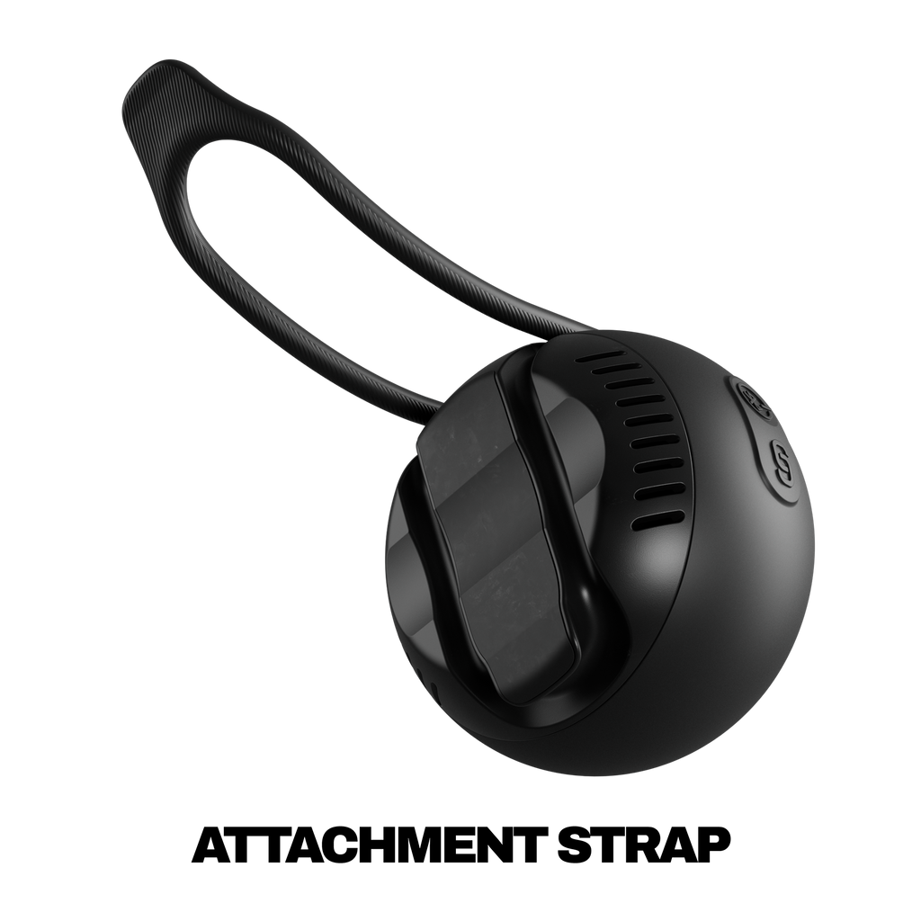 Black attachment strap on a white background | True Black
