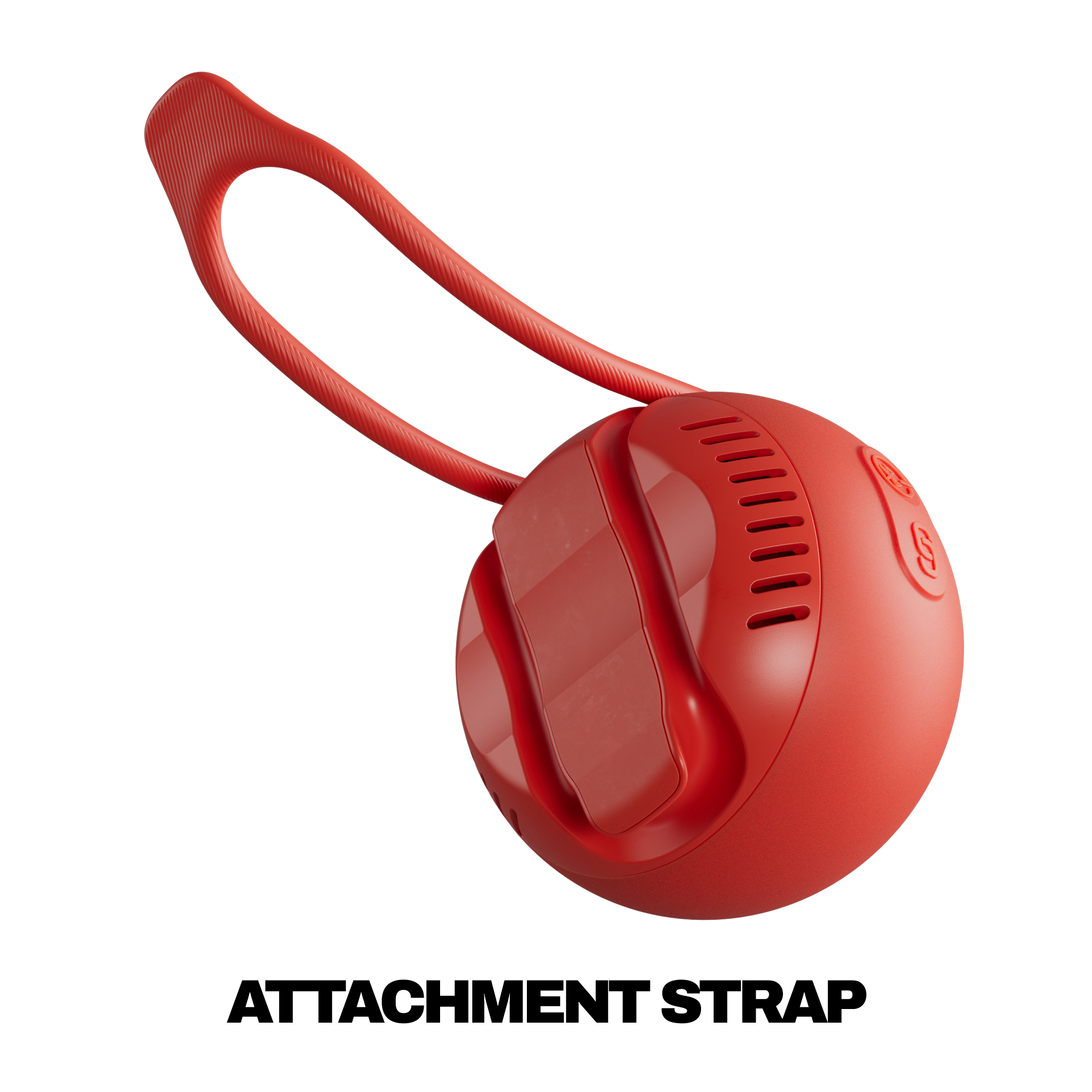 Red attachment strap on a white background | Plasma