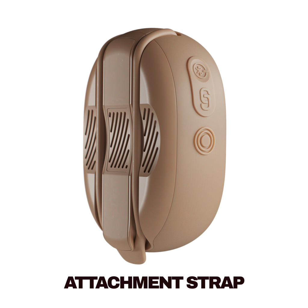 Beige attachment strap on a white background | Primer