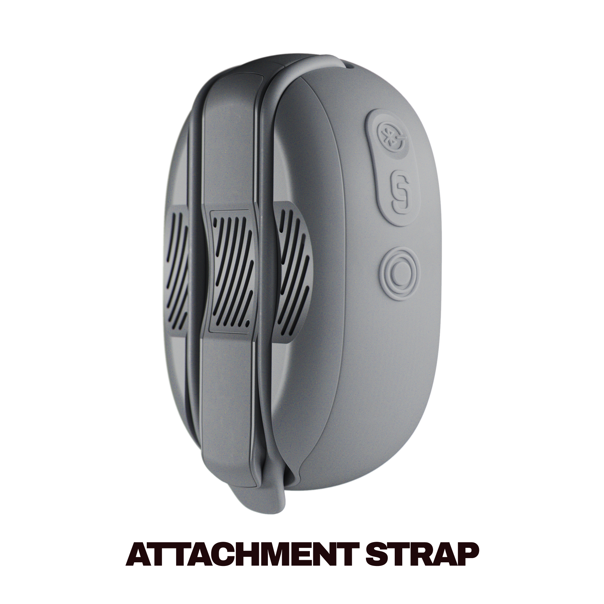 Gray attachment strap on a white background | Cement