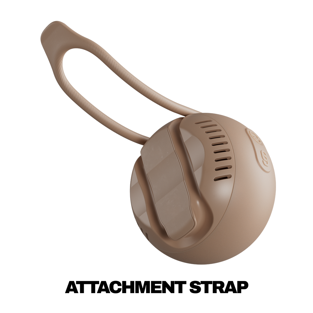 Beige attachment strap on a white background | Primer