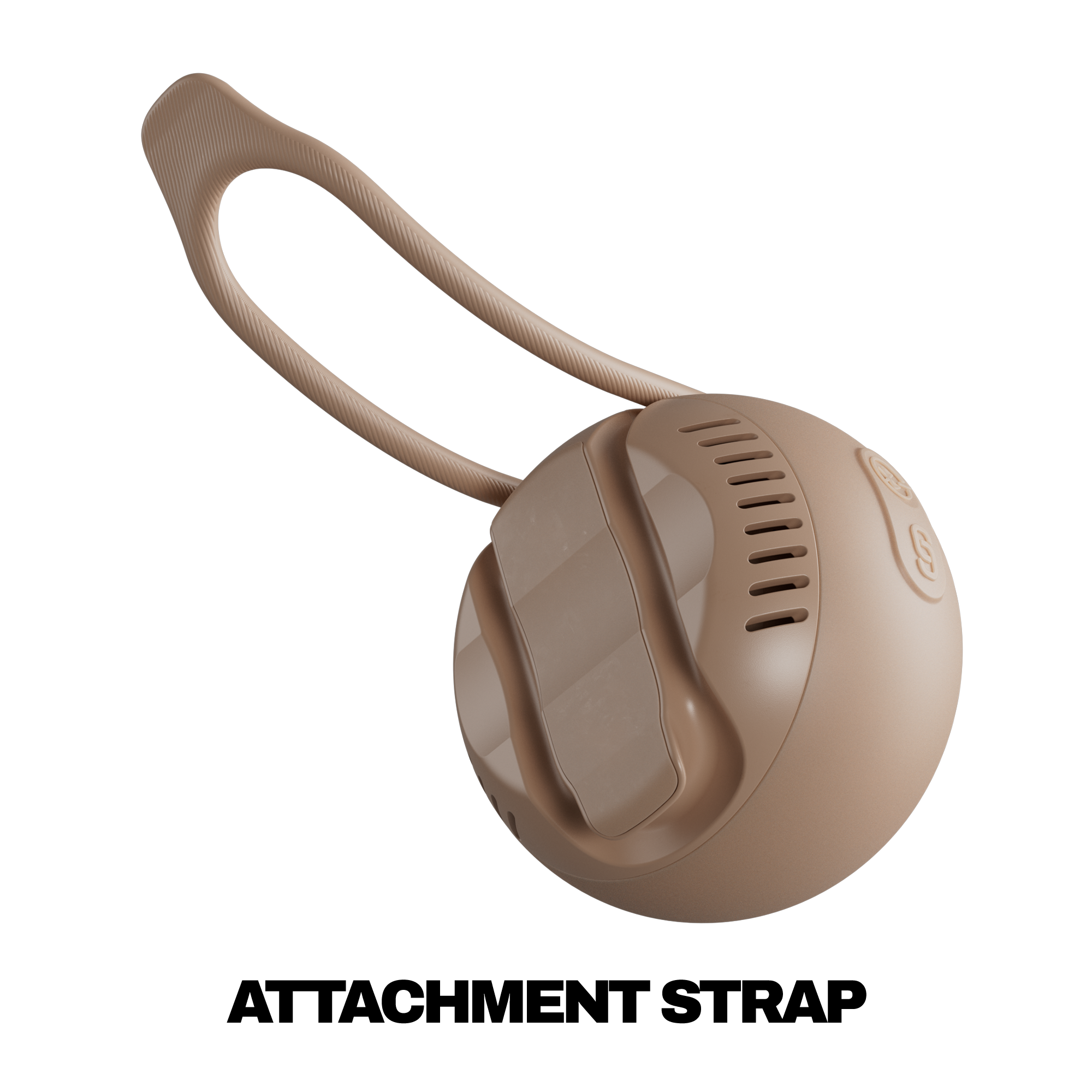 Beige attachment strap on a white background | Primer