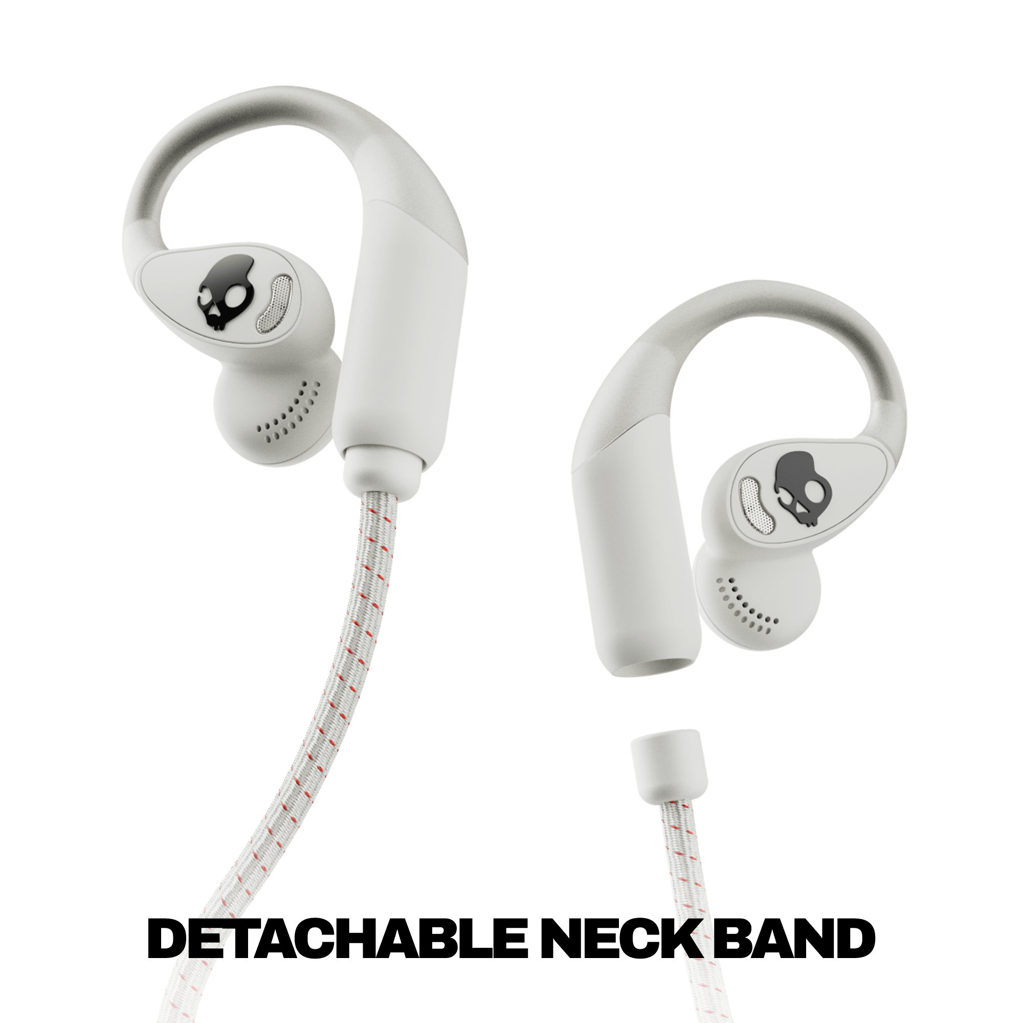 Skullcandy Push 540 Open wireless open-ear headphones with magnetic detachable braided cable for secure all-day comfort | Bone