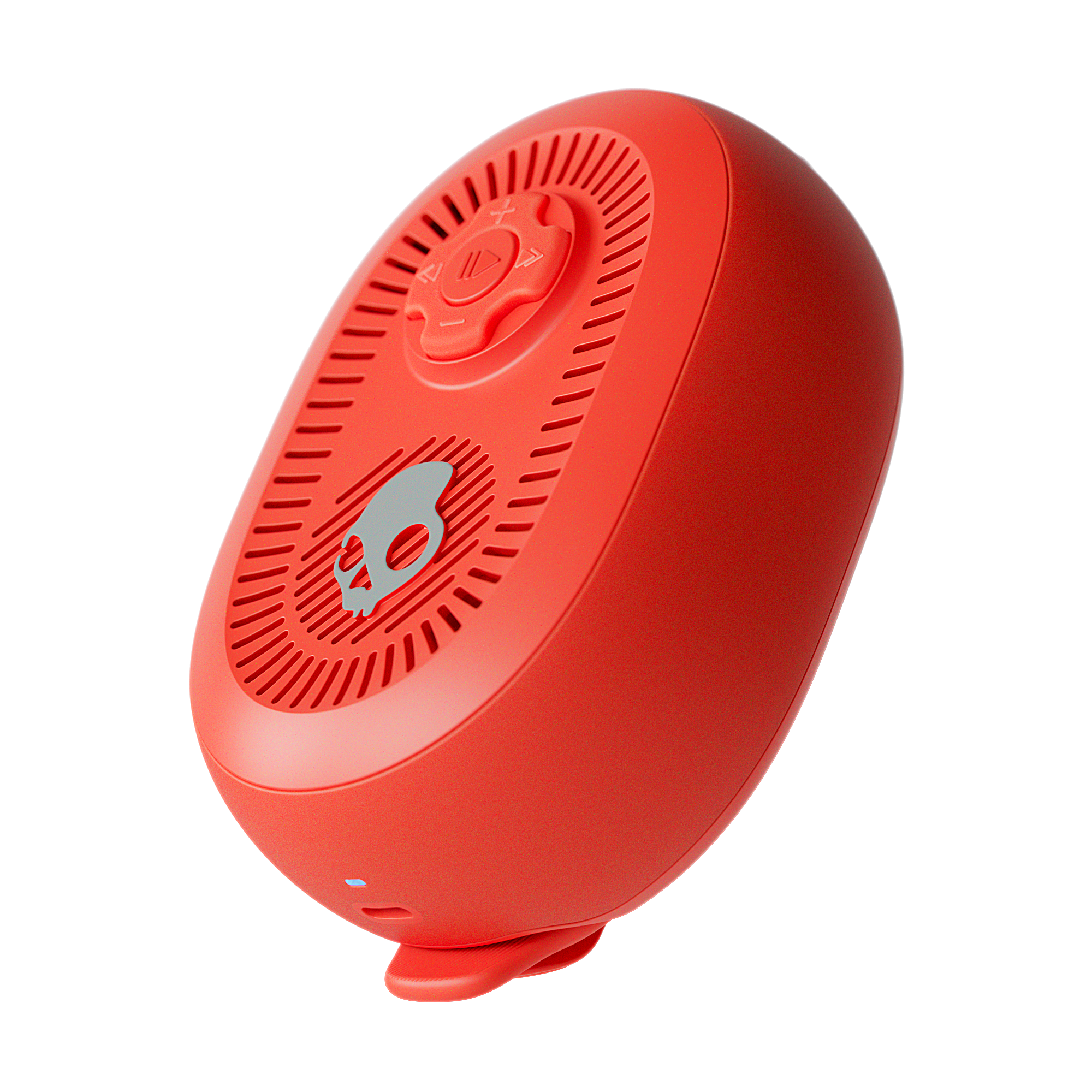 Red portable speaker on a white background | Plasma