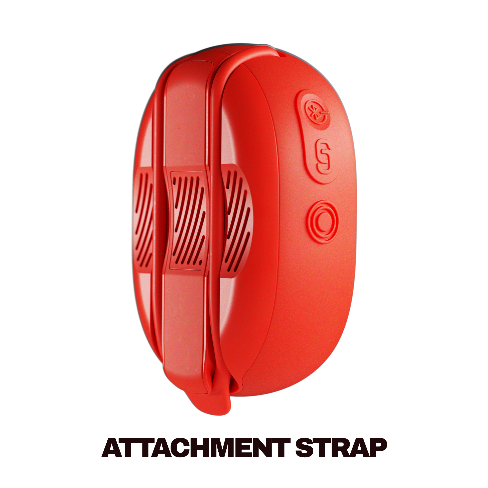 Red attachment strap on a white background | Plasma